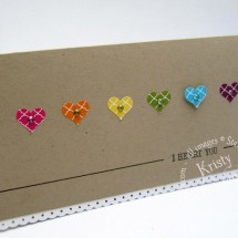 Simple Valentines Card, using scrap pieces of paper plus the And Many More Stamp set, Video tutorial available on the blog