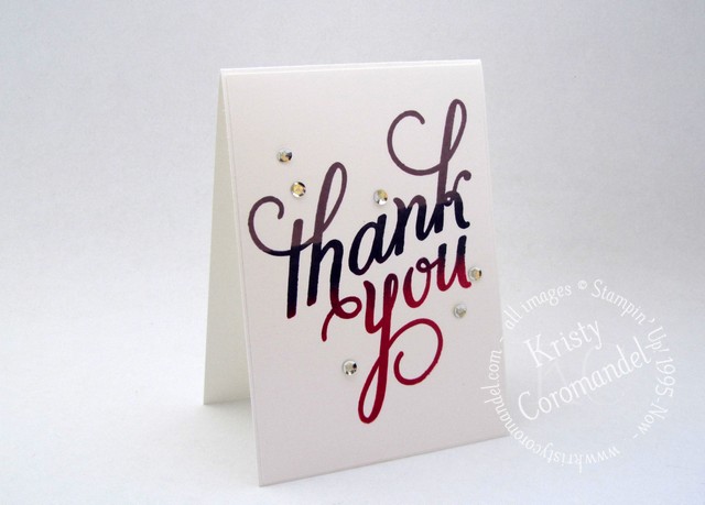 thankyou - Gratuated Stamping