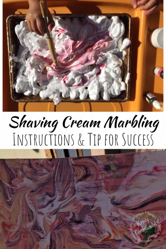 Kids Craft, Shaving Cream Marbling